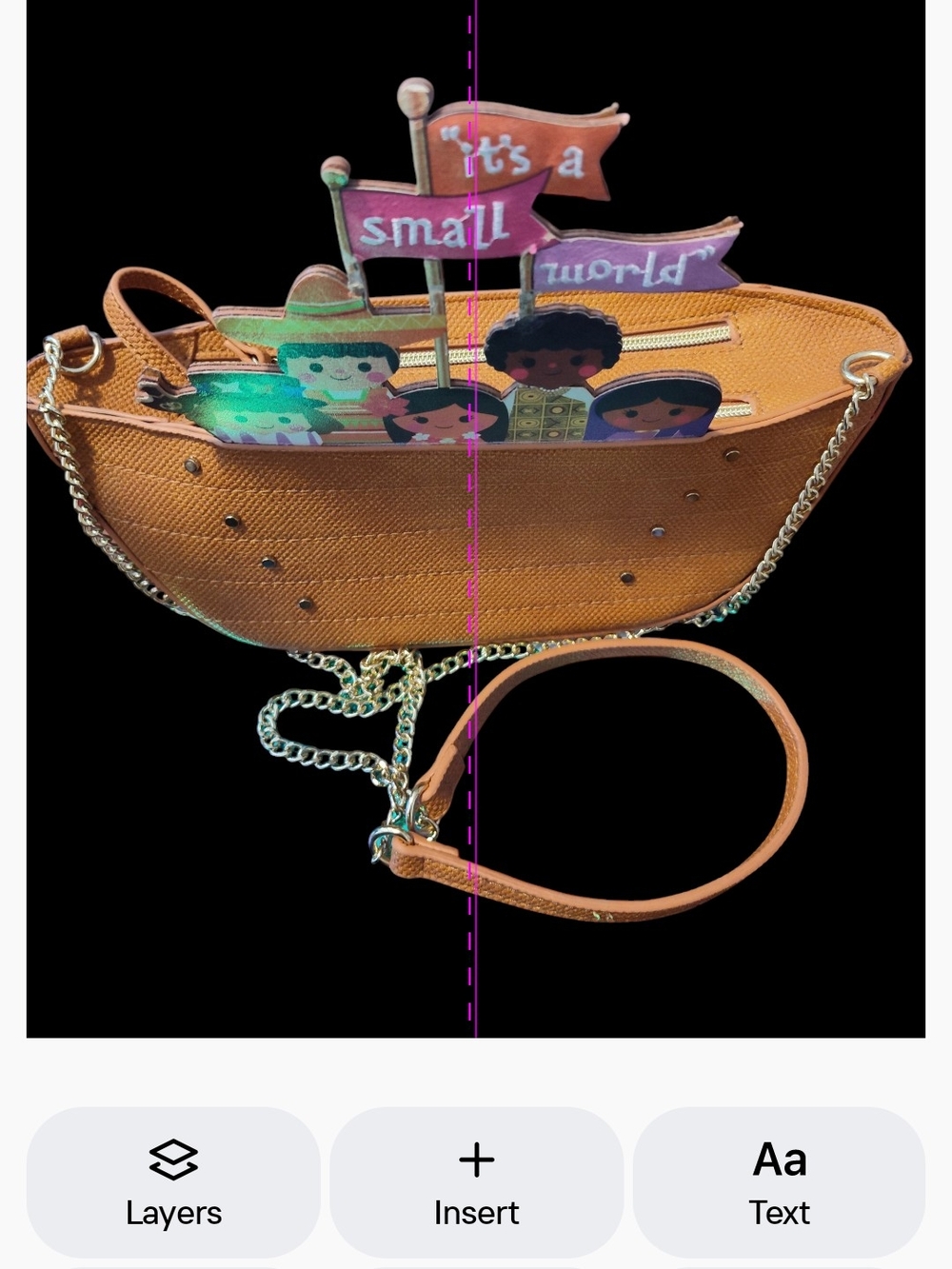 Disney Parks & Danielle Nicole Its A Small World Boat Crossbody Handbag Purse